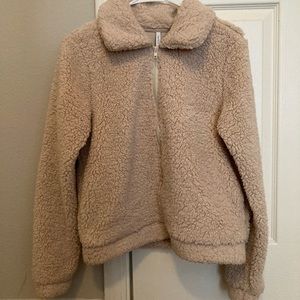 X- Small Fuzzy Zip up coat made by Z SUPPLY